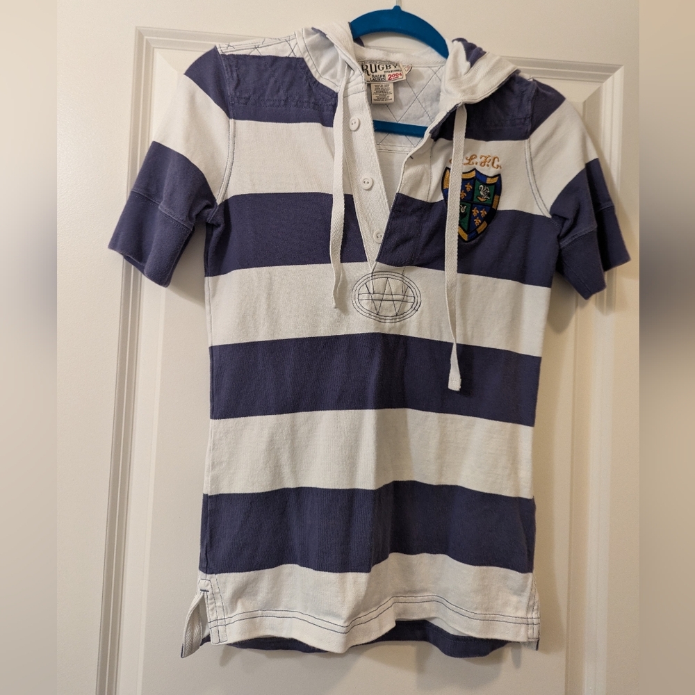 2004 Rugby By Ralph Lauren Rugby Hoodie Shirt European Size S
